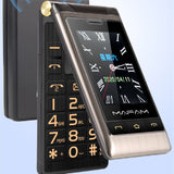 Dual Screen Flip Cover Elderly Phone, Backup Machine for Emergency
