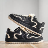 Men's Autumn Black Panda Cricket Shoes