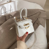 Mini One Shoulder Handbag, Stereotype Crossbody Small Square Messenger