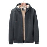 Hooded Men's Cashmere Simple Plus-size Jacket