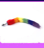 Rainbow Fox Tail, Butt Plug