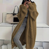 Style Icon, Loose Thick Knitted Coat for Women