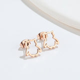 Cute Elf Animal Stud Earrings for Women – Trendy INS Style