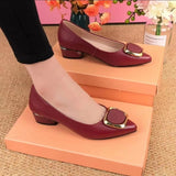 Stylish and Comfortable Women's Low-heeled Shoes