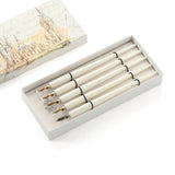 Art Painting Wooden Pole Dipped with Water Pen