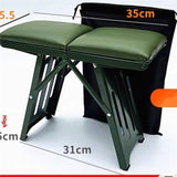 Heavy-duty Folding Home Stool with Extra Thick Metal Base – Durable Compact Seating