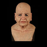 Old White Man Mask, Bald Latex Headgear, Halloveen Cosplay Funny Props