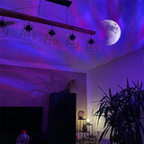 Aurora Borealis Starlight Projector, LED Galaxy Star Atmosphere Galaxy Night Light, Home Bedroom Sky Moon Lamp