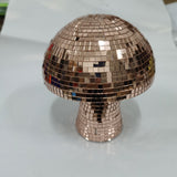 Mirror Glass Mushroom Disco Ball – Decorative Reflective Party Ornament