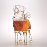 Glass Craft Wine Chinese Zodiac Dog Bubble Whiskey Bottle