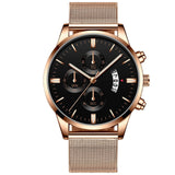 Business Luxury Gifts for Men, Mesh Band Quartz Watch