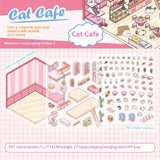 Miniature 3D Cottage Scene DIY Journal Stickers for Children