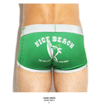 Beach Holiday Series, Cartoon Printing U-bag Men's Flat Underpants