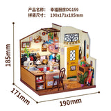DIY Miniature Dollhouse Kit – Cottage Creative Hand-assembled Small House Model Toy for Children