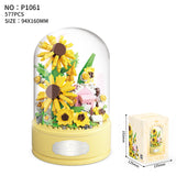Sunflower Building Block Bouquet Assembled Toy