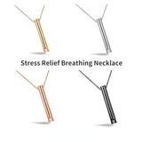 Breathing Necklace, Adjustable Breathing, Pressure Relieve Ornament, Stainless Steel Decompression Jewelry