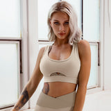 Contrasting Color Stitching Workout Clothes, Outdoor Running Yoga Fitness Set