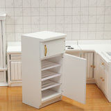 Miniature Furniture Accesories, Model Kitchen Scene of Doll House, White Refrigerator