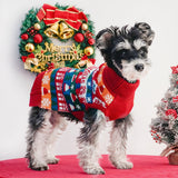 Autumn and Winter Christmas Sweater, Turtleneck 2-leg Dog Clothes