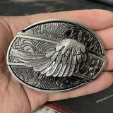 Bullhead Animal Knife, Denim Hip Hop Skateboard, Buckle Belt (Leather Belt not Included)