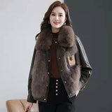 Artificial Fur Coat with Thick Warm Collar – Cold-proof Winter Fashion Outerwear