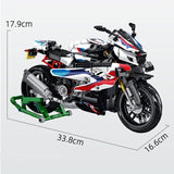 Motorcycle Model Toy, Assembled Building Blocks