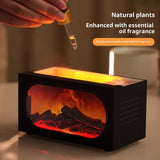 Fireplace Look, Desktop Colorful Simulation Flame Humidifier