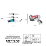 Induction Luminous Transparent Gesture Suspension Helicopter, RC Toy