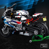 Motorcycle Model Toy, Assembled Building Blocks