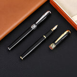 Luxury Alloy Fountain Pen for Business & Office – Elegant Calligraphy Writing Instrument for Students and Daily Use