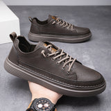 Casual Sneakers for Men, Waterproof Flat Shoes for Workplace, College and Everyday Use