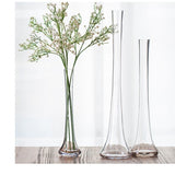 Nordic Slim Small-mouth Flower Vase – Modern Minimalist Home Décor