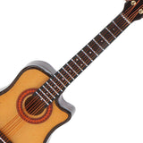 Wooden Cutaway, Mini Acoustic Guitar Model, Musical Instrument Ornaments