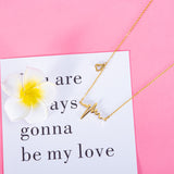 Women’s Lifeline Heartbeat Necklace – Stylish Pendant Jewelry