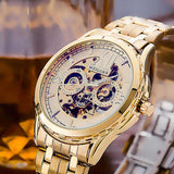 Men's Fashion Personality, Hollow Luminous Waterproof Alloy Watch