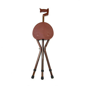 Elderly, Aluminum Alloy, Triangle Cane, Stool