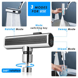 Kitchen Waterfall Outlet Splash Proof Universal Rotating Bubbler Multifunctional Water Nozzle Extension Faucets