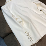 French Retro Design, Short Long Sleeve Jacket