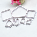 DIY Baking Christmas Snowman House Cutter Moulds