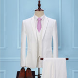 Men's Three-piece Korean Style, Slim Business Suit