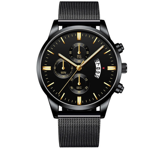 Business Luxury Gifts for Men, Mesh Band Quartz Watch