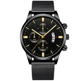 Business Luxury Gifts for Men, Mesh Band Quartz Watch
