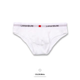 Solid Color Letter Waist Side Triangle Shorts – Soft, Comfortable Daily Wear (Pack of 2)