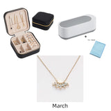 Ultrasonic Cleaning Machine, High Frequency Vibration Jewelry Glasses Watch Ring Dentures Washing Cleaner