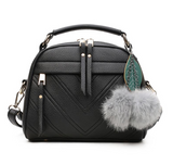 Hair ball pendant shoulder bag for her