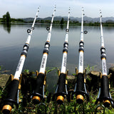 Carp Fishing Rod, Feeder Hard FRP Carbon Fiber, Telescopic Fishing Pole