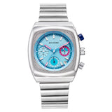 Men's Square Watch, Multifunctional Six-hand Quartz Timepiece
