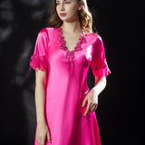 Women's Short Sleeved, Ice Silk Dress