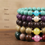 Traditional Chinese Herbal Bead Bracelet – Handmade Incense Wood Aromatherapy Jewelry