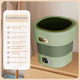 Folding Portable Undergarments Compatible, Small Washing Machine